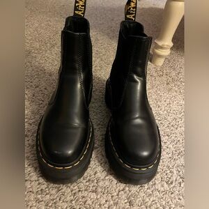 Doc Marten 2976 Quad platform black leather Chelsea boots